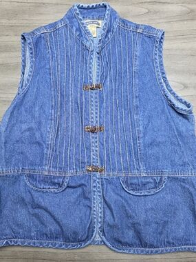 Vintage Shaver Lake Blue Denim Western Style Vest